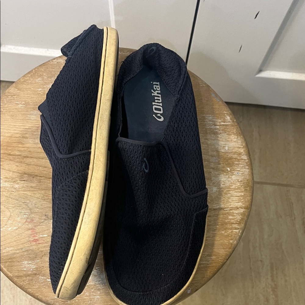 Olukai Men's Nohea Mesh Navy Blue Slip-On Shoes - Picture 5 of 7